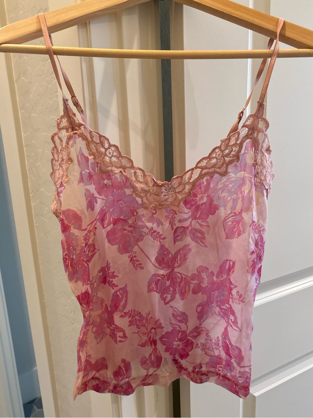 Pink Floral Tank Top